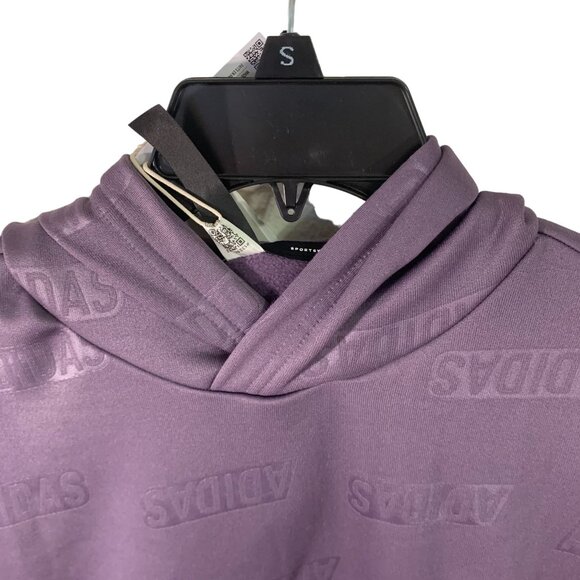 Adidas Mens Shadow Violet Hoodie Size S Regular Fit 100% Polyester - Picture 5 of 11